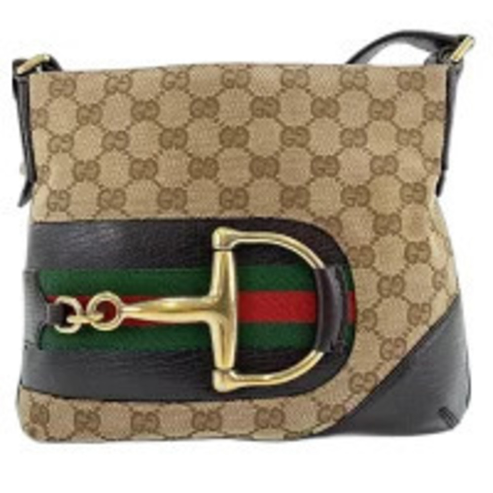 Gucci Horsebit Shoulder Bag Beige Cream